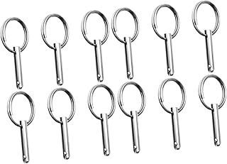 CLISPEED 12 Peças De Peças E Acessórios Para Barcos De Esferas De Aço Para Molas Ferragens Para Barcos Ferragens Bimini Pinos De Aço Inoxidável Para Barcos De Forquilha De Prata