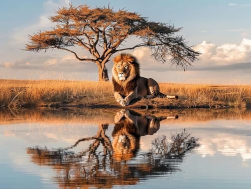 Diamond Painting La mer du lion grand format 90x120 cm pour broderie adulte