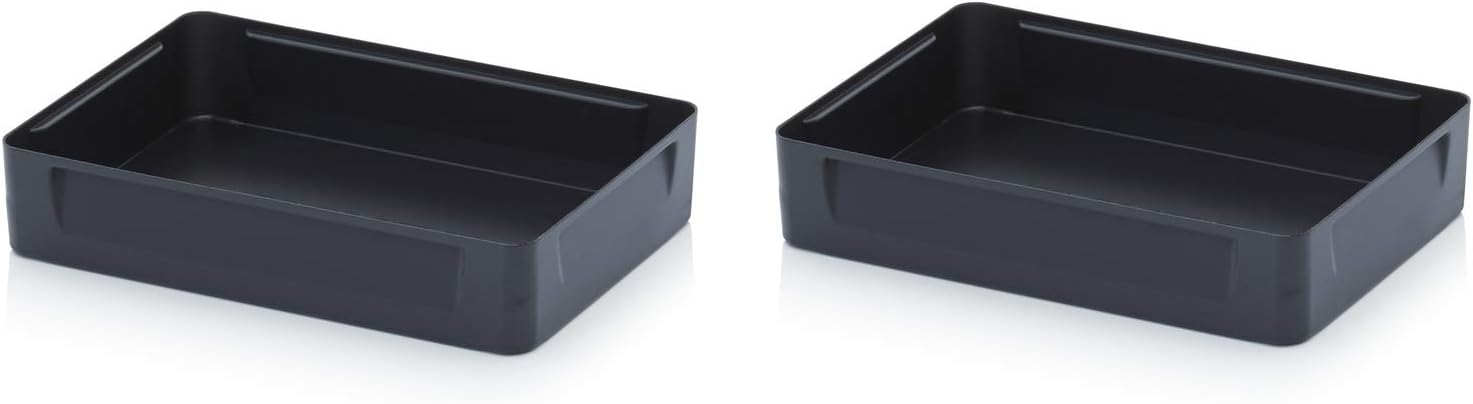 Auer Einsatzkästen 2er Set - 5cm Hohe Einsätze Für Eurobehälter 60x40