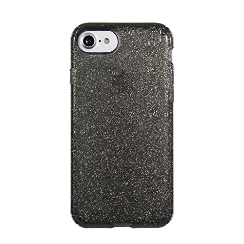 Speck Products Presidio Clear + Glitter Cell Phone Case for iPhone 7, iPhone 6/6S - Gold Glitter/Onyx Black Clear