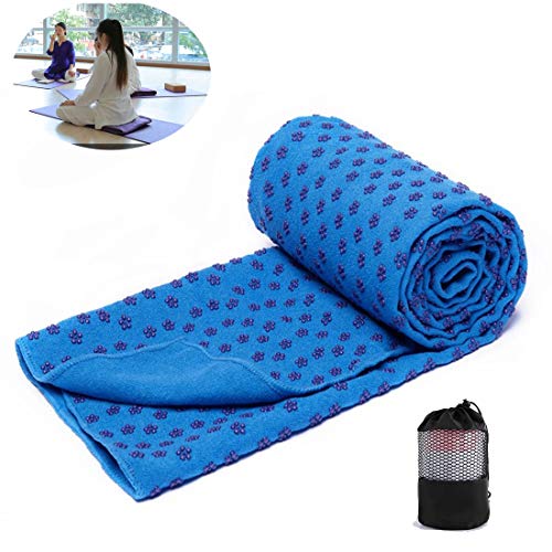 ACJIA Granules Yoga Mat Towel, Quick Dry Towel High-Density Non-Slip Environmental Protection Fitness Yoga Towel,2