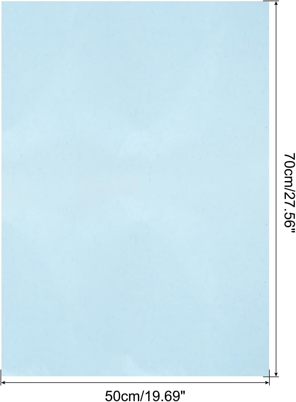 MECCANIXITY Tissue Gift Wrapping Paper Tissue Paper Sky Blue 19.69x27.56 Inch for Florist Bouquet Supplies, DIY Crafts Decoration, Gift/Gift Box Packaging Pack of 40