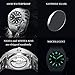 CADISEN Men Watches Mechanical Automatic Watch 100M Waterproof Brand Luxury Casual Business Wristwatch (Black Meteorite Pattern)