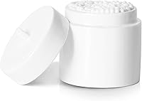 Vista 1 de LEETOYI Organizador de hisopos de algodón de cerámica con tapa, recipientes de almacenamiento para hisopos de algodón, bolas de algodón, esponjas