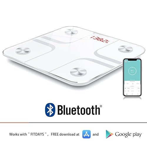 Miniatura 4 de Báscula de baño con grasa corporal Bluetooth báscula de peso digital báscula de peso analizador de composición corporal inalámbrico IMC con báscula