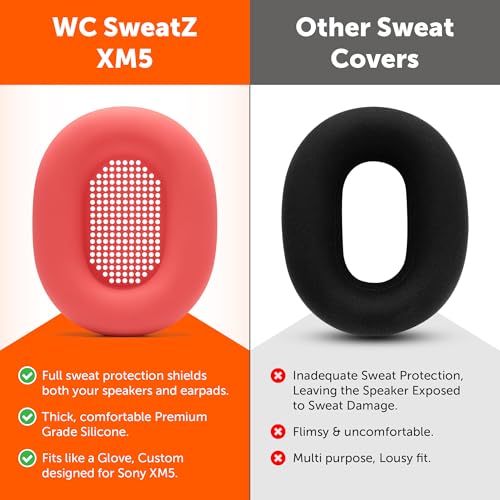 Image of WC SweatZ XM5 - Patented Earpad Sweat Covers for Sony WH1000XM5