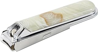 めがね素材がおしゃれな『Sabae Tsumekiri(サバエツメキリ)』ホワイトマーブル/鯖江 KISSO 爪切り つめきり ツメキリ おしゃれ 高級 人気 ネイル ネイルケア ギフト 贈り物にも プレゼント