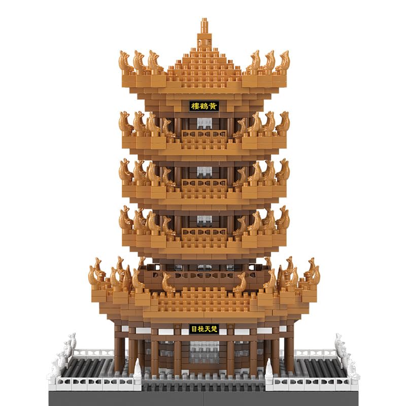 1788Pcs Chinese Architecture Mini Building Blocks Set for Adults - Micro Toy Building Bricks Model Kit - Educational Architecture Model Gift for Teens and Adults Age 14+
