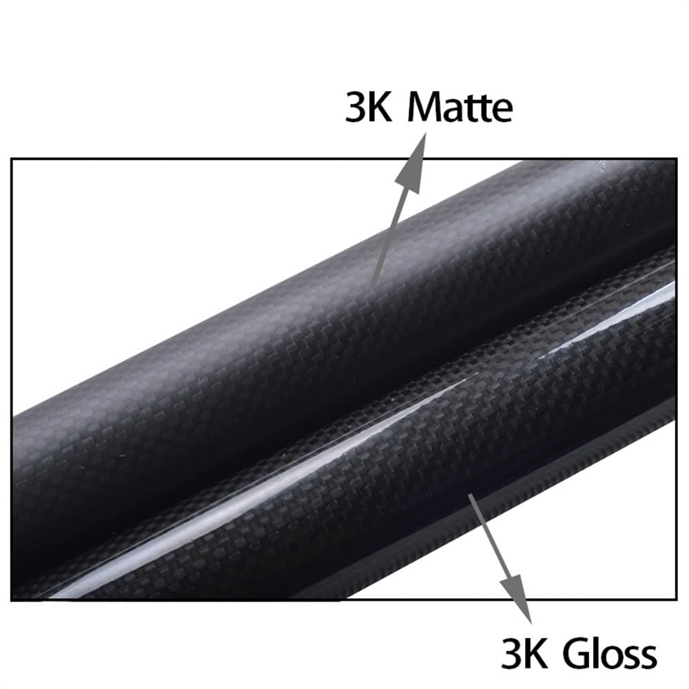 Fahrradsattelstütze Vollcarbon, MTB Rennrad Mountainbike Carbon-Sattelstütze Sattelrohr 27,2/31,6 * 350/400 mm Fahrradteile Fahrradsattelstütze (27 2 3k glänzend 400 mm)