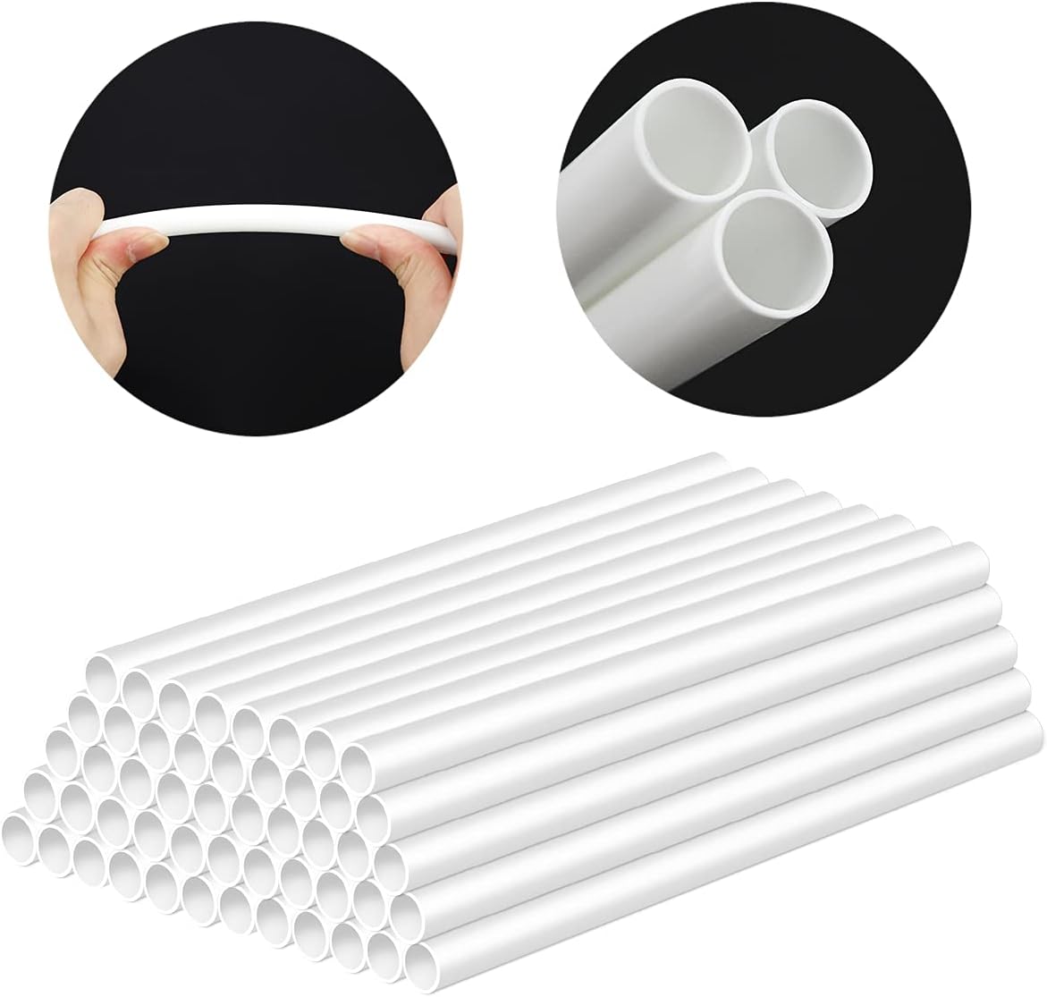 DOERDO 50Pieces Cake Dowels for Tiered Cakes, 0.5 Inch Diameter Support Rods for Cake Construction and Stacking (12 Inch Length) image 4