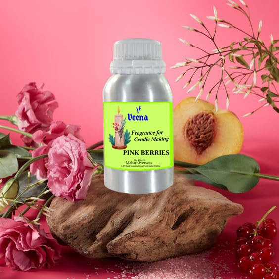 Image of Pink Berries Fragrance Oil Essential oil for Candle Making Soap Making Slime, Diffusers Home and Crafts 100 gm