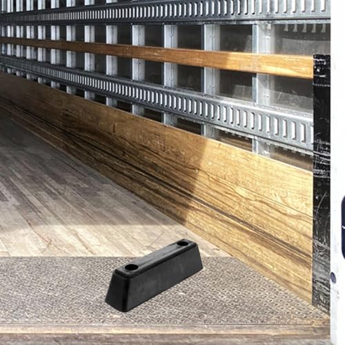 Tampon de pare-chocs en caoutchouc noir de remorque avec fixation 12,5 cm pour quai - 7