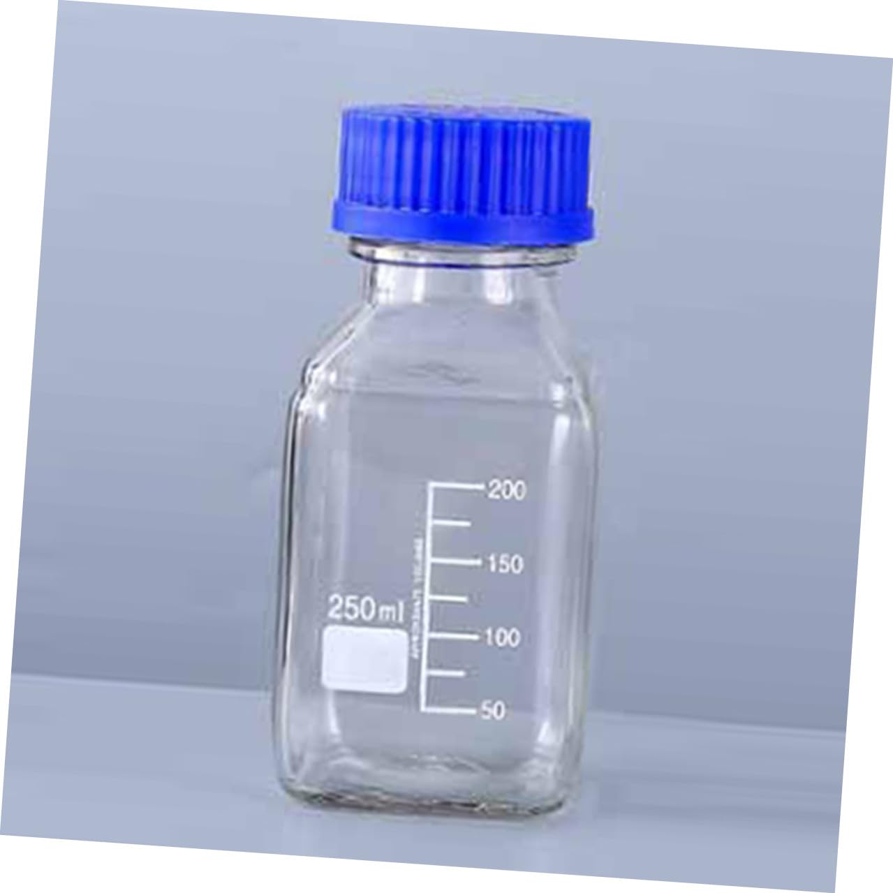 Bottiglia Reagente in Vetro 250ml 2 Pezzi per Laboratorio | Linee Graduate per Miscelazione, Uso in Ambito Industriale, Formato Scientifico Compatto