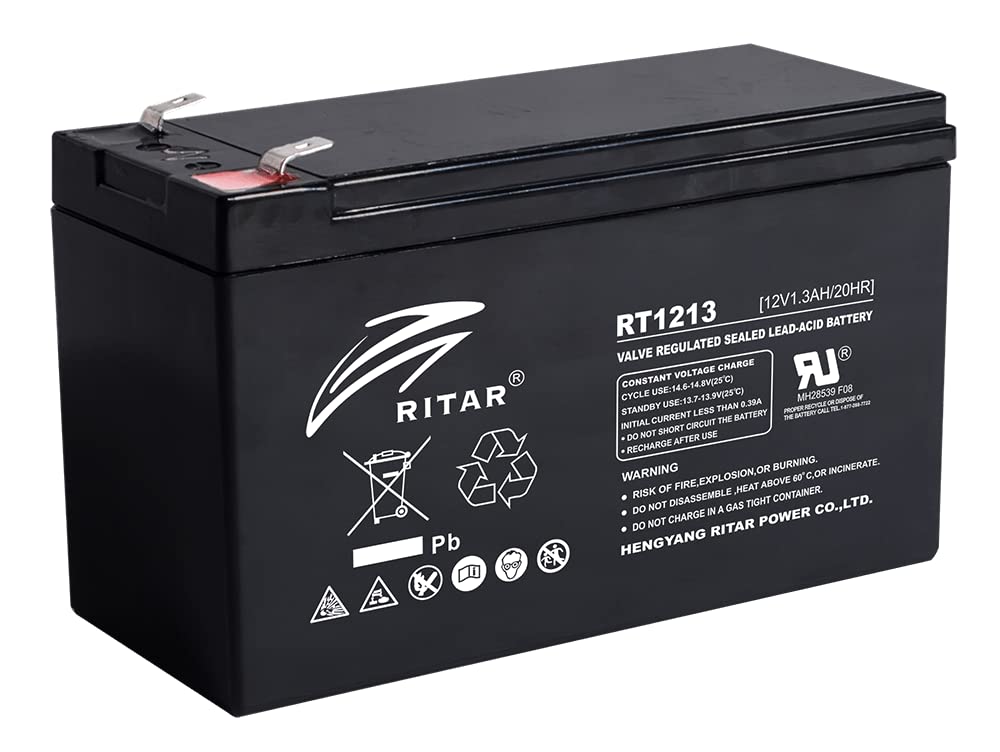 Ritar 12v-1.3Ah Alarm Panels, Fire Panels, Auxiliary, Pigeon Flapper Battery