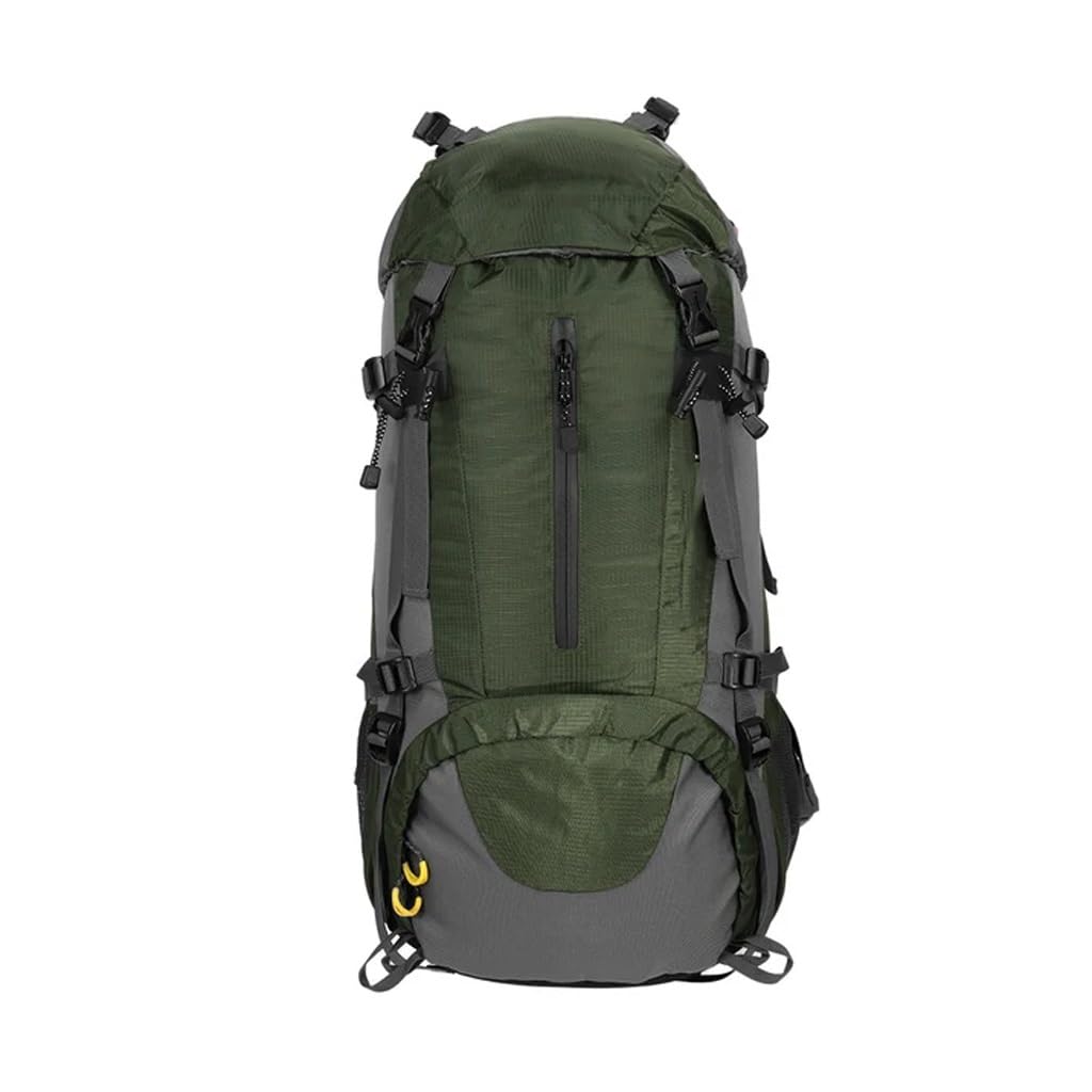 Borsa da Arrampicata Impermeabile da 50 Litri con Copertura Antipioggia Zaino in Nylon Borsa da Trekking da Viaggio for Campeggio con Zaino in Spalla for Sport all'Aria Aperta