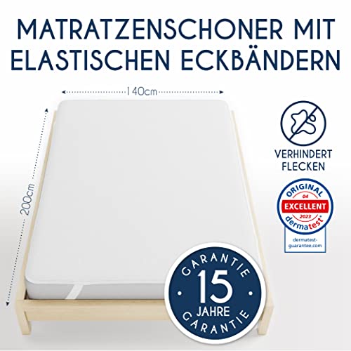 Dreamzie Matratzenschoner 140x200cm wasserdichte Matratzenauflage und Oeko-TEX Zertifiziert Atmungsaktive 2