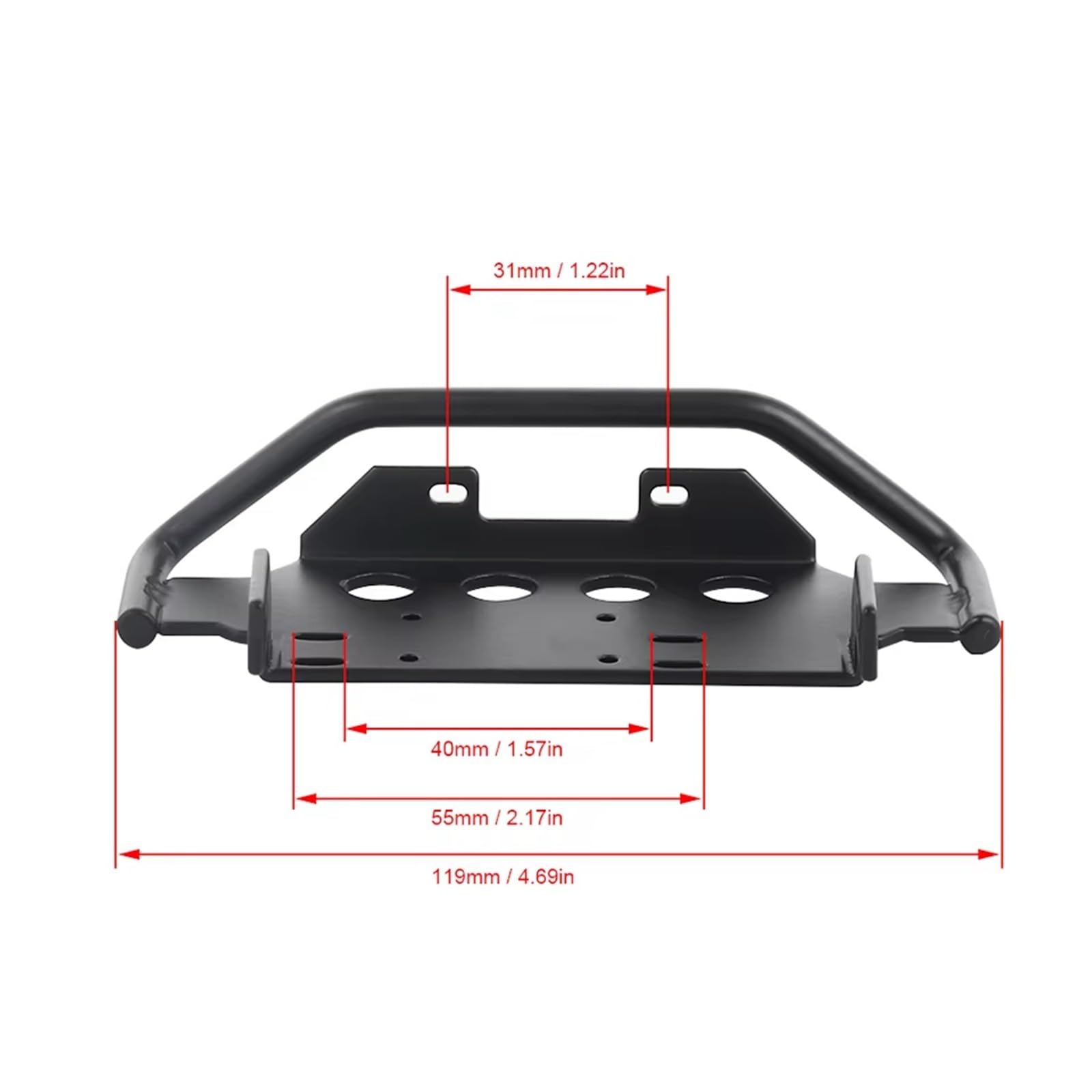 RC Ersatzteile Für Traxxas Für TRX-4 G500 4x4 Für TRX-6 G63 6x6 1:10 Metall Front Stoßstange Winde Basis Schrauben Set RC Crawler Upgrade Auto Teile Modifikation Zubehör(Set)