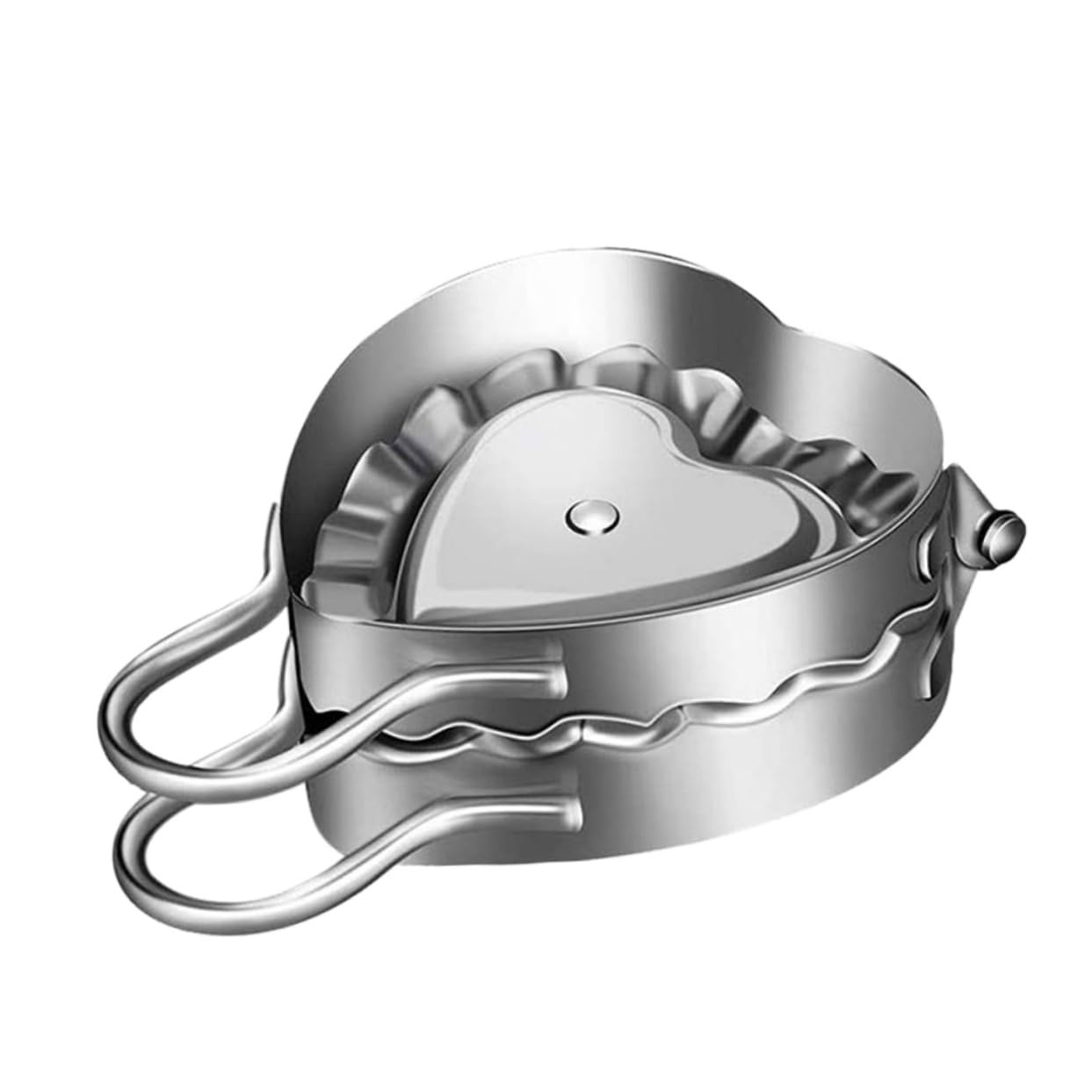 Mikinona Dumpling Wrappers Maker Heart Shape Dumpling Press Ravioli Easy to Clean Artistic Design