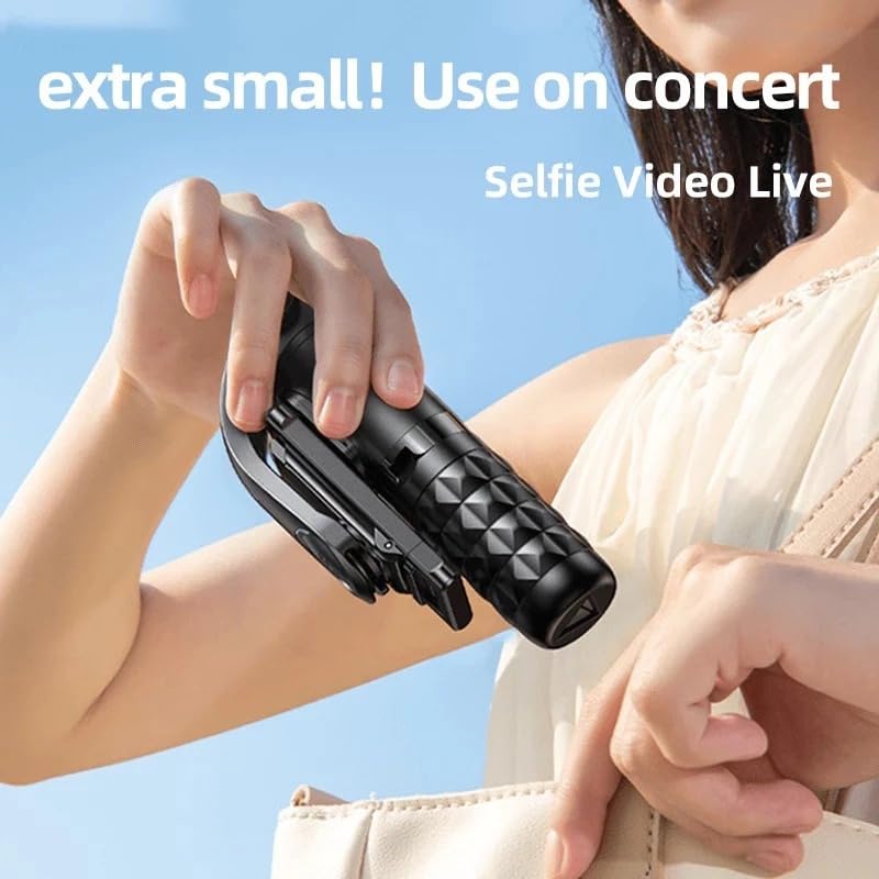 Coverzone Mini Dört Ayaklı Selfie Çubuğu Tripod Telefon Tutucu Kablosuz Bluetooth Kumandalı 85 cm Uzayan 15 cm Katlanan Stabil Masaüstü Seyahat Fotoğraf Video Çekim Aparatı | NP-L8S