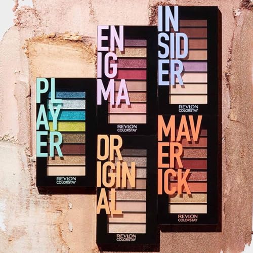 Image of Revlon Eyeshadow Palette, ColorStay Looks Book Eye Makeup, Highly Pigmented in Blendable Matte & Metallic Finishes, 930 Maverick, 0.21 Oz