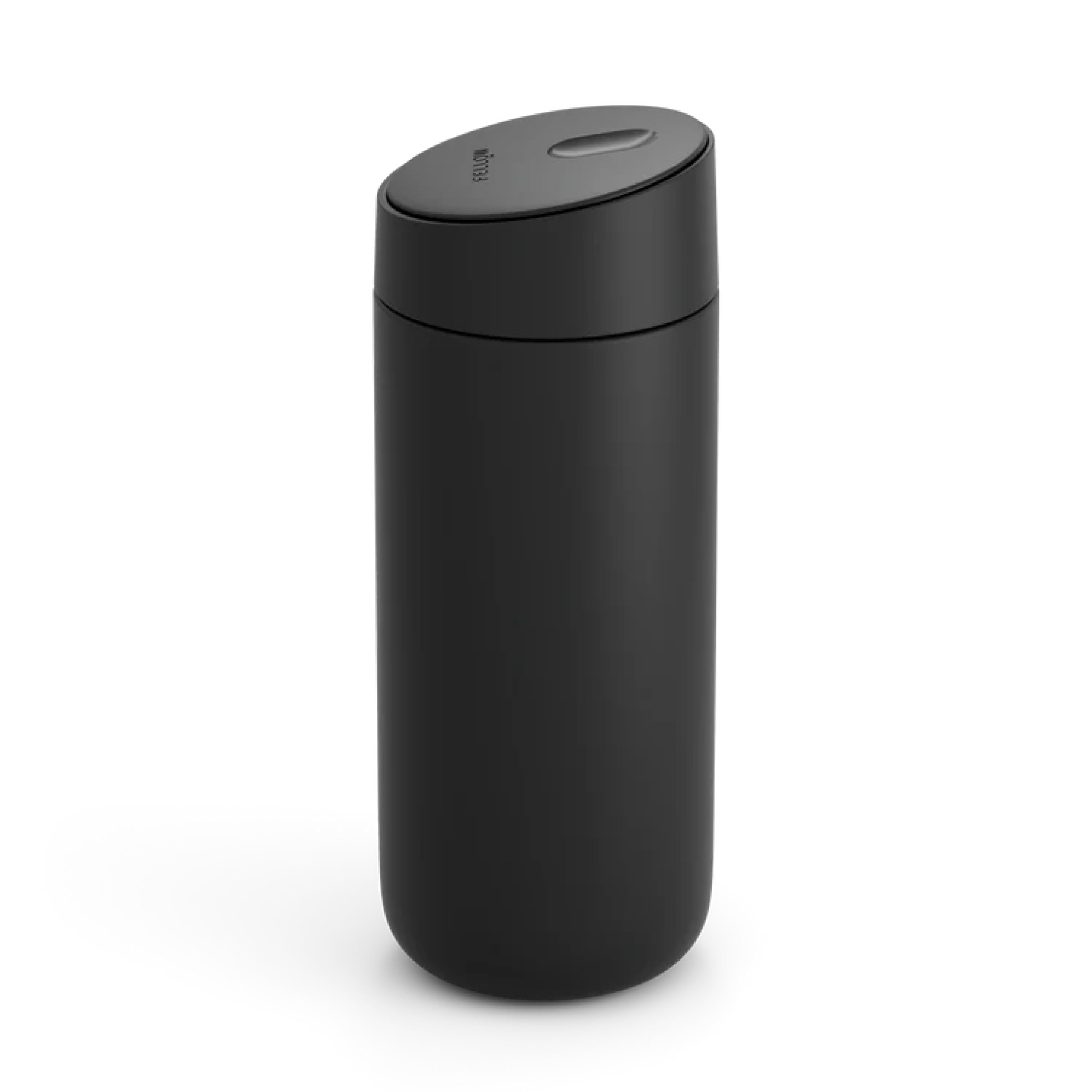 Fellow Matte Black 16 Oz Carter Slide Travel Mug – One-Handed Slide Lid, Vacuum Insulated Stainless Steel Tumbler With Ceramic Interior For Hot And Cold Drinks, Leak-Proof And Dishwasher Safe,