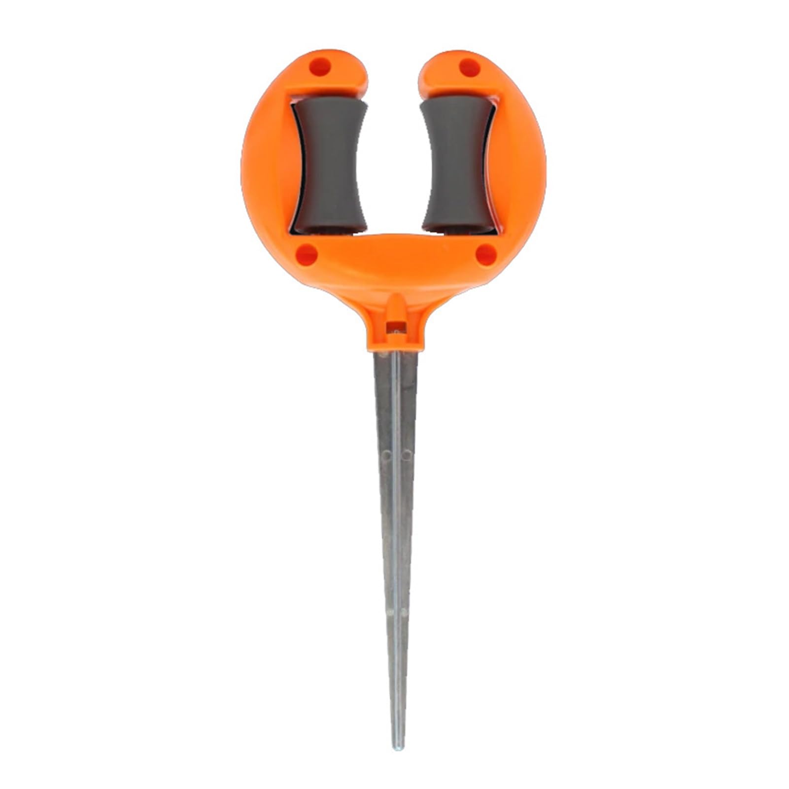 Guida for tubo da giardino in ferro Chiodo Posizionamento del dell'acqua Tenendo il rullo Testa appuntita Accessori for l'irrigazione antiscivolo per cortile, bordi sentieri(White6pc)