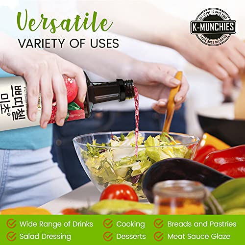 K-Munchies CJ Petitzel Fruit Vinegar Drink - 2 x 900 mL Korean Pomegranate Vinegar Concentrate - Premium Taste Fruit Vinegar for Drink Korean - For Delicious Desserts, Refreshing Beverages, Cocktail - Thumbnail 5