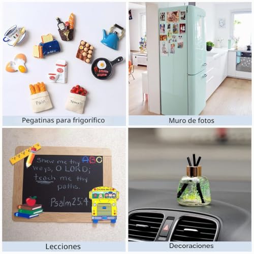 Miniatura 6 de 26 Piezas Imanes Adhesivos, 20 Mm X 1.5 Mm Placas Magnéticas Para Manualidades, Iman Adhesivo, Imanes Pequeños Para Notas, Fotos Y Objetos Ligeros