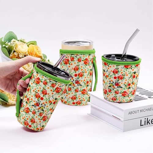 Image of 3Pk Reusable Coffee Sleeves, Neoprene, Fits 16-32oz Hot /Cold Drink