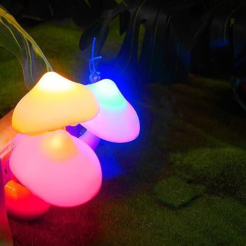 Miniatura 4 de Lámpara de noche LED enchufable, para adultos, niños, bebés y niños, lámpara de pared con forma de hongo, lámpara decorativa es adecuada para cada