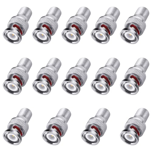 Conector BNC macho a F hembra paquete 14 piezas miniatura 1
