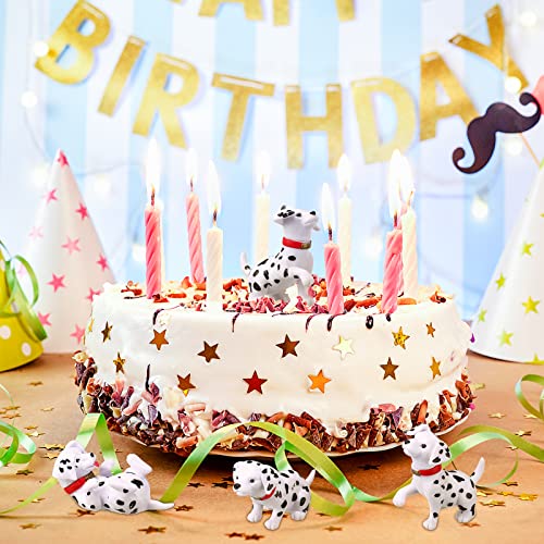 Mini Cute Dog Animals Miniature Figurines Dalmatian Cake Cupcake Toppers Resin Garden Miniature Moss Landscape Diy Terrarium Crafts Ornament For Cake Decoration Garden Home Party Decor (18 Pieces) #TOP4