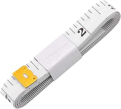 1Pcs 1.5m/60inches Body Measuring Measure Ruler Dressmaking Body Measuring Ruler Tailor Tape Centimeter Meter Measuring Tape