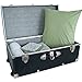 Mercury Luggage Seward Trunk Wheeled Storage Footlocker, 30