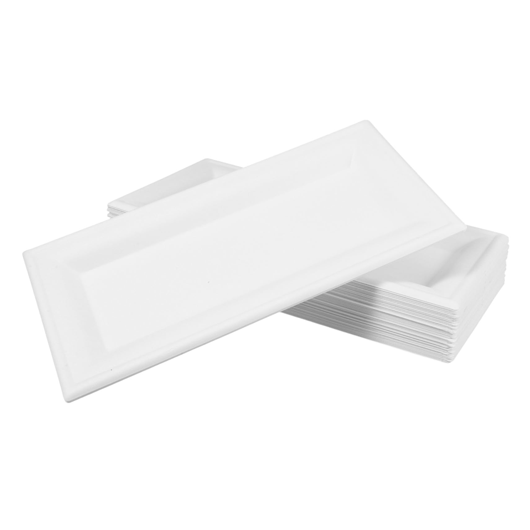 50piezas Bandeja de Cartón Desechable de Color Claro Platos para Tartas Platos para Cenas para Fiestas y Eventos al Aire Accesorios para Fiestas