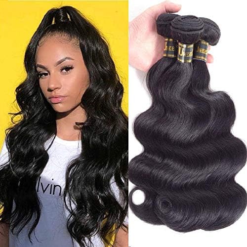 Uneed Hair 10A Brazilian Straight Hair Bundles(20 22 24 26,400gram)4 Bundles Brazilian Hair Brazilian Hair Weave Bundles Virgin Hair Weave Human Hair Extension Natural Color