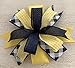 Navy Blue & Yellow Wired Wreath Bow, Everyday Wreath Bow- Handmade