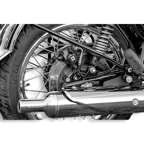 Image of EAZ Original Stock Silencer Plate Cover for Royal Enfield Classic Reborn & New Bullet 350cc