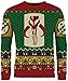 Star Wars Mandalorian Boba Fett Pull de Noël tricoté unisexe pour homme ou femme, Multicolore, XXL