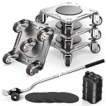 WOUOW Furniture Movers with 5 Wheels 360° Rotating Universal Wheels, Furniture Lifter for Easy Moving, Heavy Duty Dolly with Carbon Steel Panel Max Load 500KG