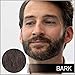 VOLT Grooming Temporary Instant Beard Color - Quick Drying Plant Based Hypoallergenic Brush on Color for Beards, Mustaches, and Eyebrows, Bark (Dark Brown)
