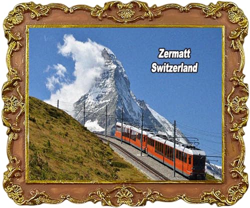 Imán decorativo para refrigerador Zermatt Swiss miniatura 1