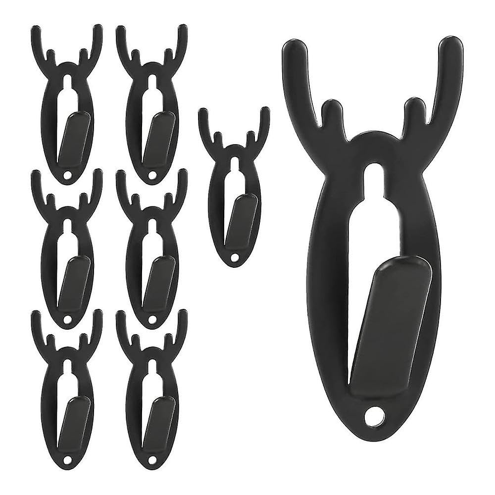 JOYHAPPST 8 Pack Deer Hooks, Steel European Mount Hanger Deer Hanging Easy Installation for Living Room, Bedr