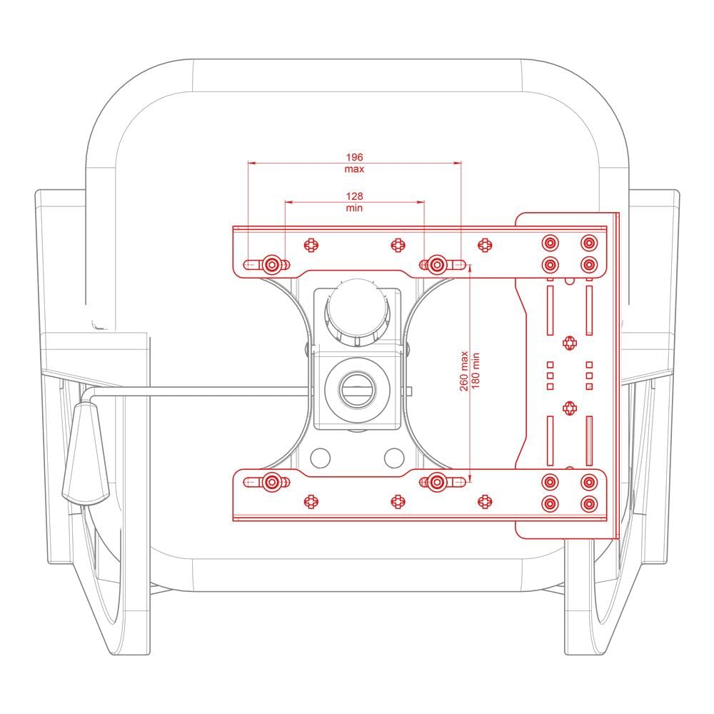 VIRPIL Controls Chair Mount Collective Base Adapter for VPC Rotor TCS Bases