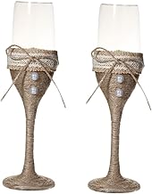 Abaodam 2 Pçs Copos De Vidro Copos De Vidro Copo De Champanhe Copo De Vinho De Noiva Copo De Champanhe De Casamento Vinho Tinto Copo De Vinho High-End Taça De Champanhe Copo Para Bebidas