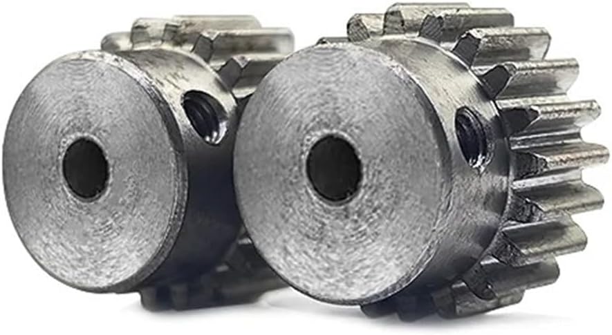 Spur Gear 1M 14Tooth Rack 45# Steel Bore 6mm 6.35mm 8mm 1-8Pcs(6.35mm,6pcs 1M 14 Teeth)