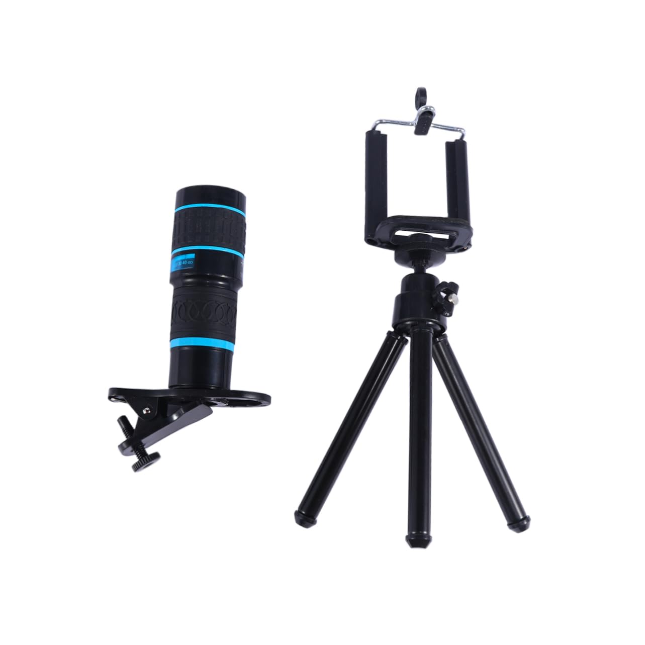 Gadpiparty 2pcs Telephone X Zoom Monoculars Phone Telescope Lens Phone External Lens Phone Lens Mobile Lens Tripod Attachment Telephoto Lens Tripod Phone Succulent Sticker Camera Cell Phone