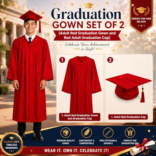Image of graduation gown for adult convocation gown for boys & girls fancy dress competition