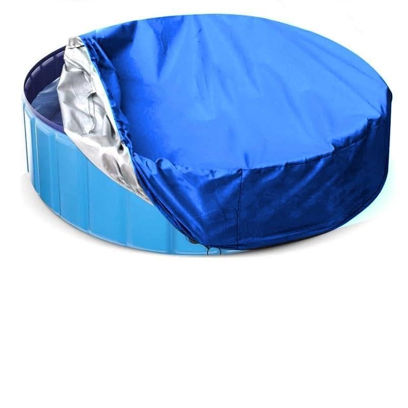 VRTYVEYBB Cubierta redonda para piscina para patio al aire libre, azul, 82 x 30 cm, 122 x 30 cm, 160 x 30 cm