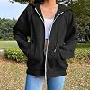 Sudaderas con Cremallera para Mujer yaoeye, Otoño Invierno 2026, Talla Grande, Y2k, Casuales y Lindas, con Capucha y Bolsillos 4